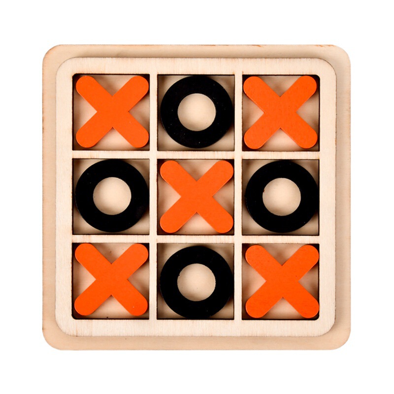 クロスボーダー木製xo三連井字碁子供早教益智娯楽レジャー対戦テーブルゲーム積み木玩具卸売り|undefined