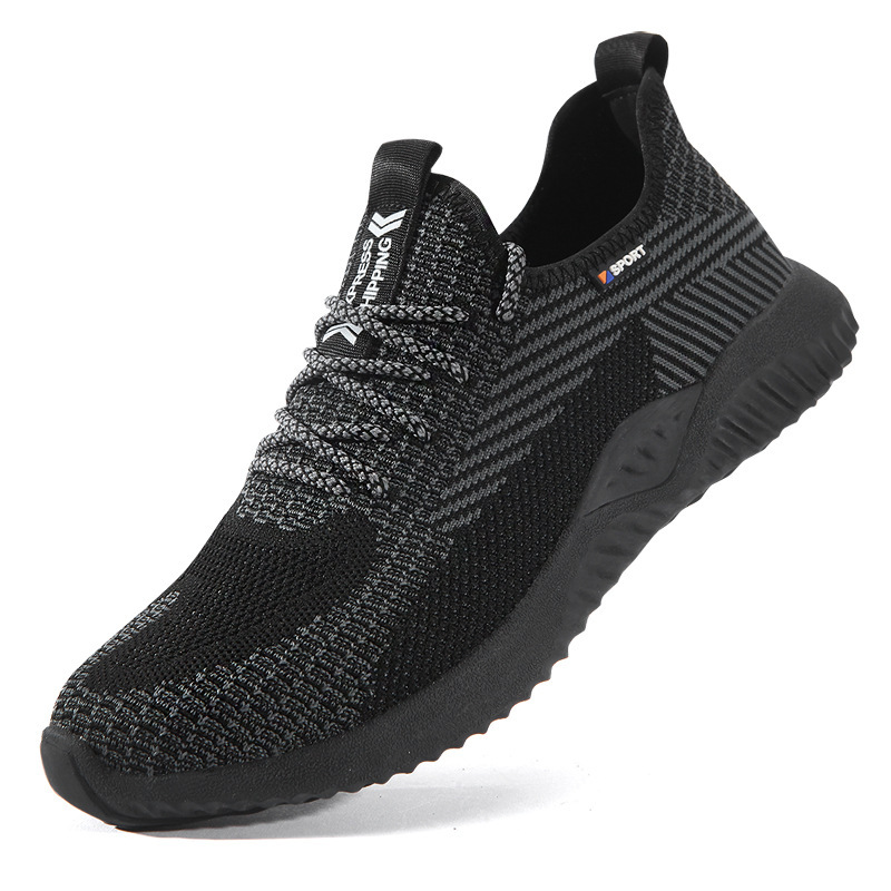 Cross-border Labor Protection Shoes Anti-smashing and Anti-piercing Lightweight Fashion Flying Woven Wear-resistant Anti-slip Deodorant Comfortable Safety Shoes