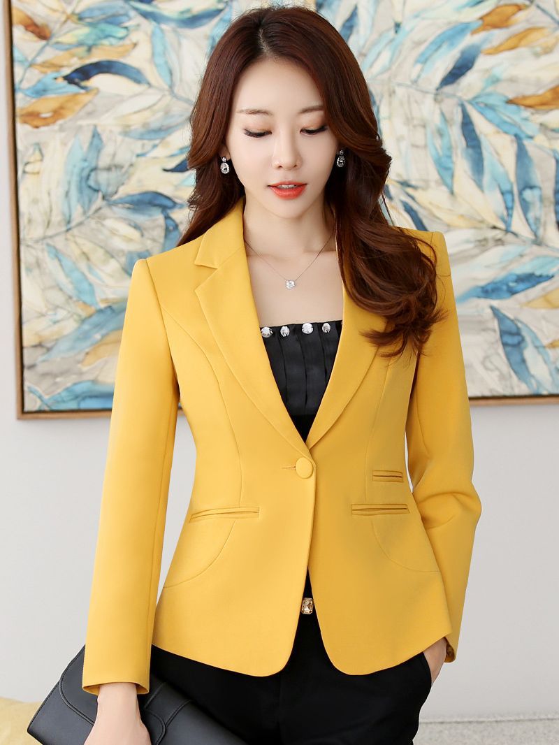 Fashion Elegant Women's Small Suit Jacket Spring and Autumn Short Red Long Sleeve Suit Mother Wear Slim-fit Slimming Top