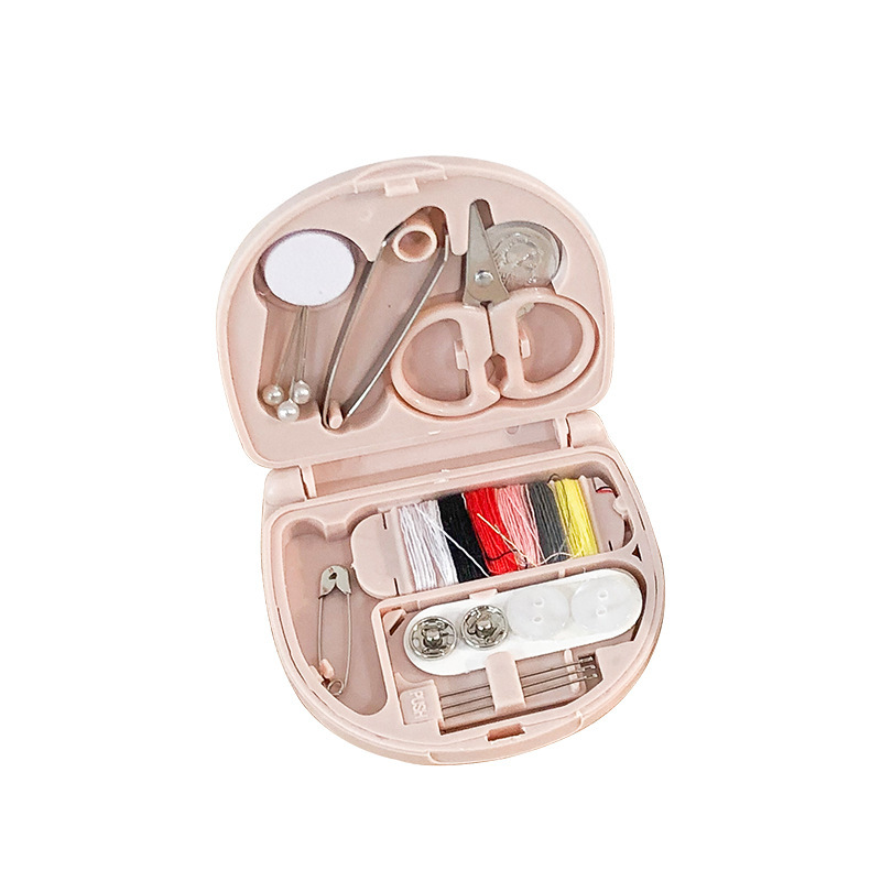 Simple style mini sewing box portable small sewing kit sewing tool combination suit hotel supplies wholesale