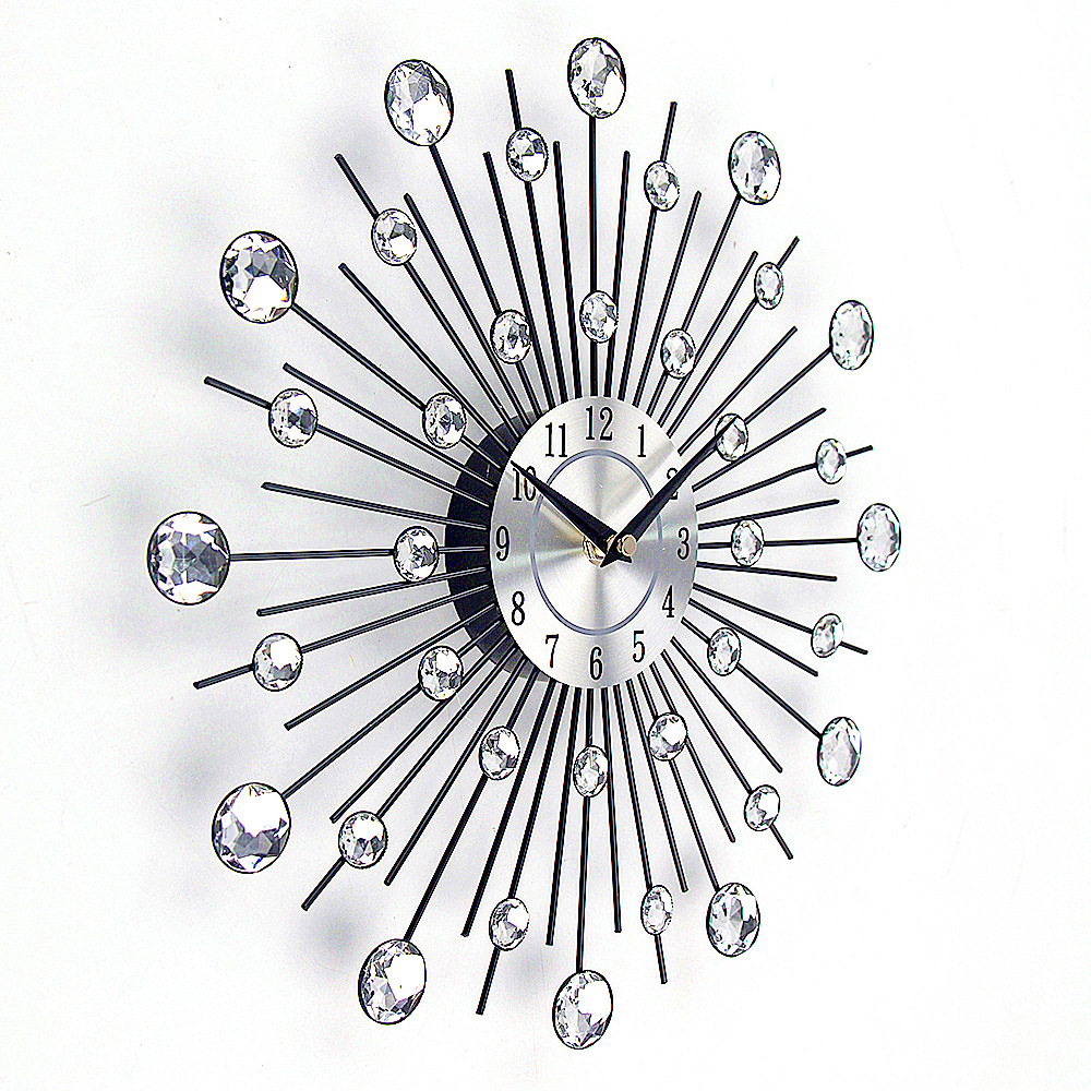 Nordic fashion mute creative wall clock living room clock home simple art electronic clock wall hanging watch wholesale