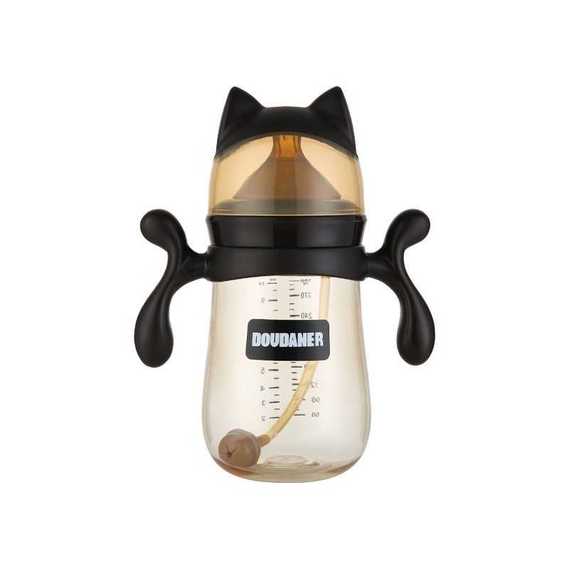 Baby feeding bottle over 1 year old anti-choking milk anti-flatulence children big baby pipette cup drinking milk special ppsu feeding bottle