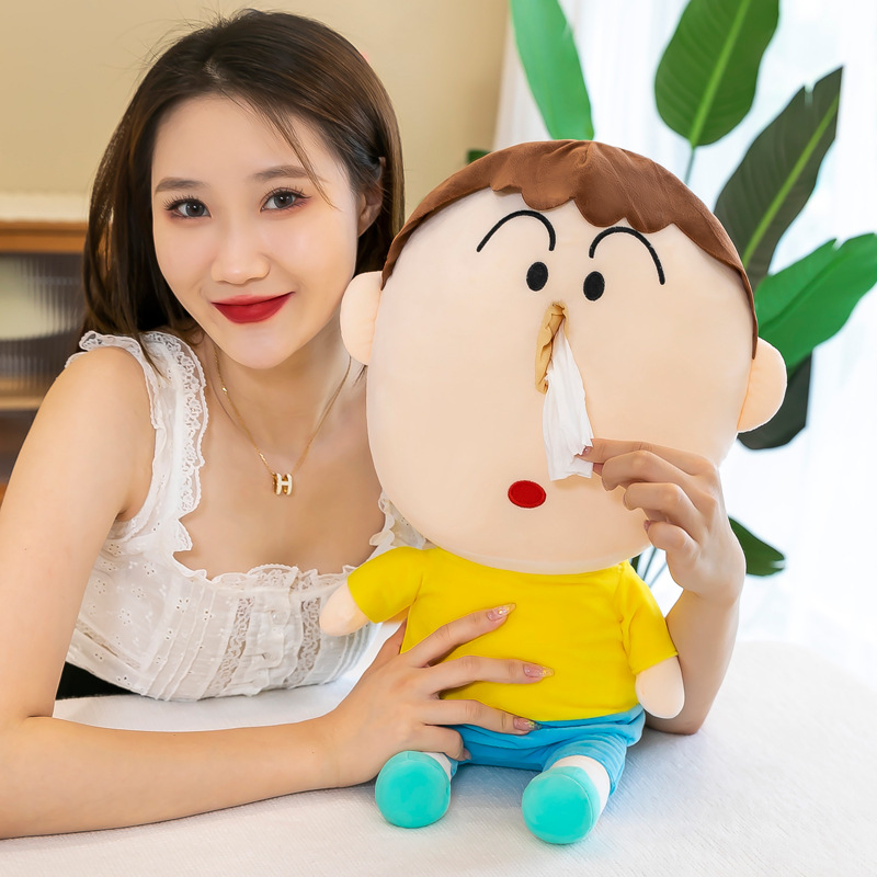 Cross-border creative a Dai tissue box couple birthday gift rag doll pillow car lying pillow cute plush toy