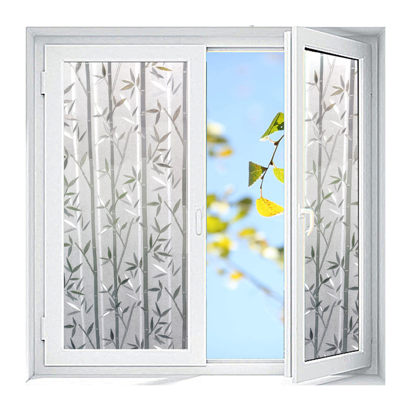 Static glue-free decoration bathroom bathroom glass film window peep-proof sun-proof transparent UV-proof stickers
