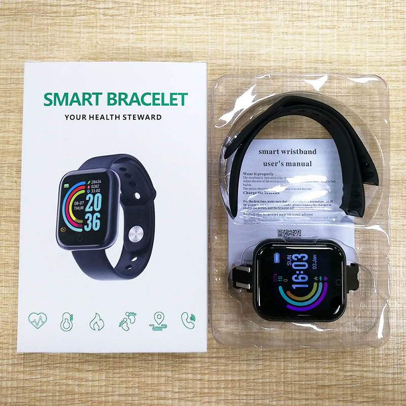 Y68 smart bracelet color screen heart rate blood pressure Bluetooth pedometer sports bracelet cross-border new D20 smart bracelet