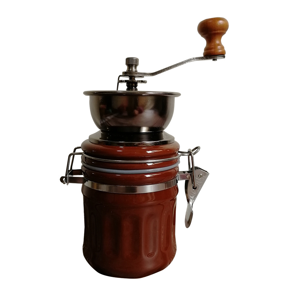 Cross-border barrel grinder ceramic pot sealed pot household manual coffee grinder coffee machine manufacturers wholesale