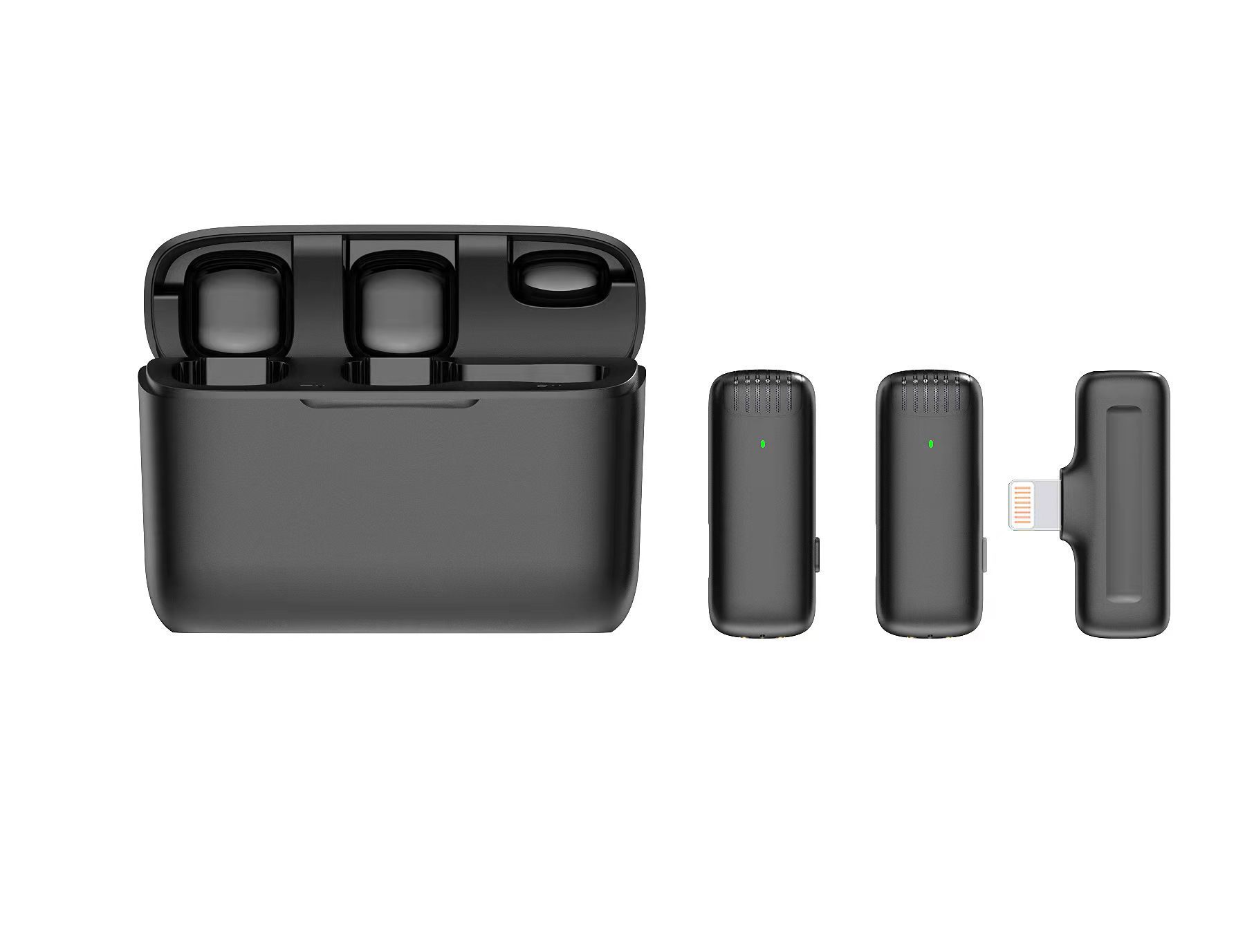 Cross-border J13 wireless collar clip microphone J11 one to two with charging warehouse professional live broadcast microphone 2.4g Noise Reduction Microphone