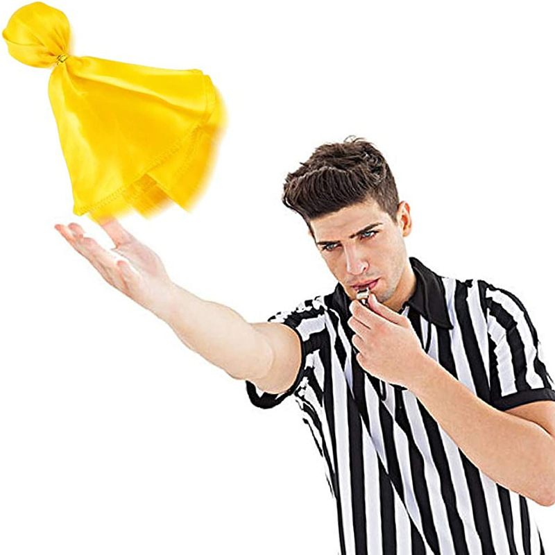 Flag Referee Props Penalty Flag Throwing Accessories Football Punishment Rugby Throwing Flag Blue Football Bean Bag