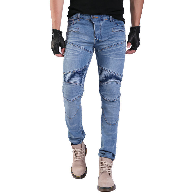 VOLERO Motorcycle Racing Casual Slim-fit Jeans Anti-fall Pants Off-road Motorcycle Riding Pants PK-718