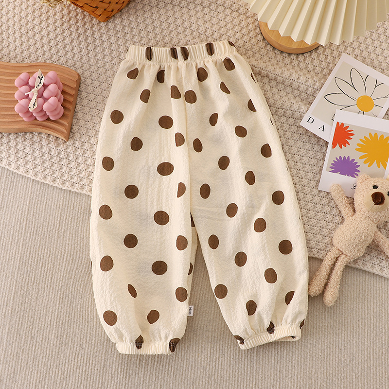 Anti-mosquito pants-Curry dots