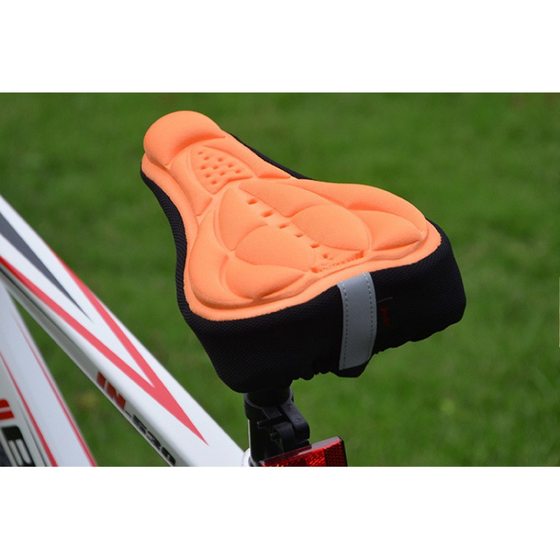 Mountain Bike Cushion 3D Cushion Cover Bicycle Bicycle Thickened Silicone Sponge Cushion Soft Saddle Equipment Accessories Seat Cover