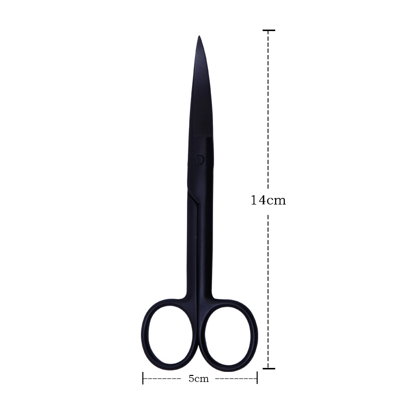 Factory stainless steel water grass scissors seaweed trimming tool aquarium scissors straight shear curved shear wave shear tool shear set