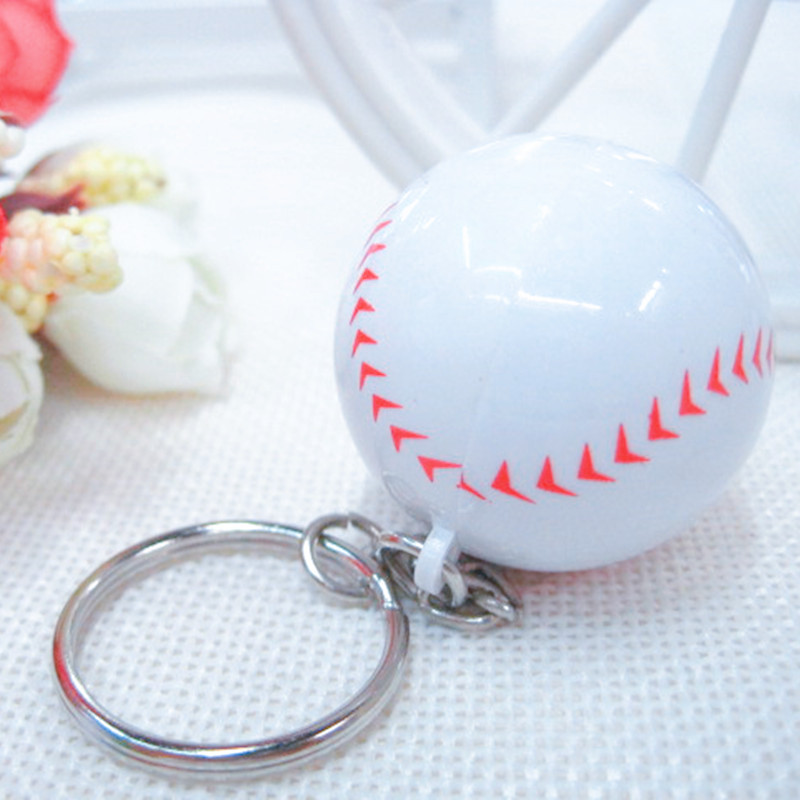 Explosive mini football key chain pendant simulation baseball golf tennis key bowling keychain key ring