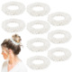 Pearl hair ring -9-piece set C