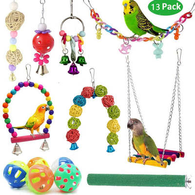 Parrot toy bird toy suit Amazon cross-border suit toy bird supplies factory direct sales