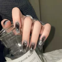 Diablo Niche Wind Stars Black Track Nail Art Готово Луна Градиент носить Броня Съемный и многоразовый