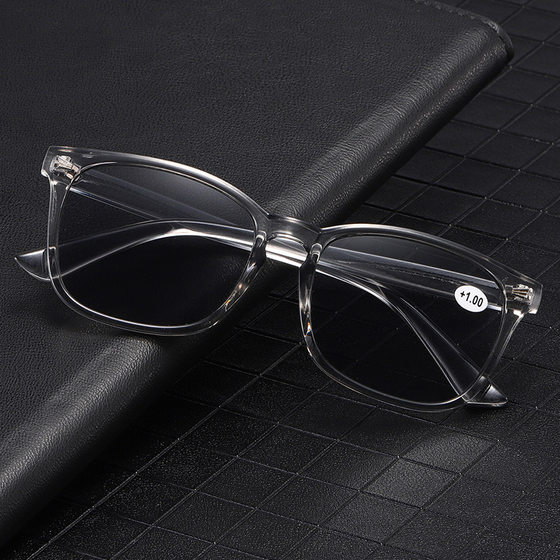 Cross-border foreign trade HD gray sun reading glasses summer blocking UV glasses classic rice nails wholesale