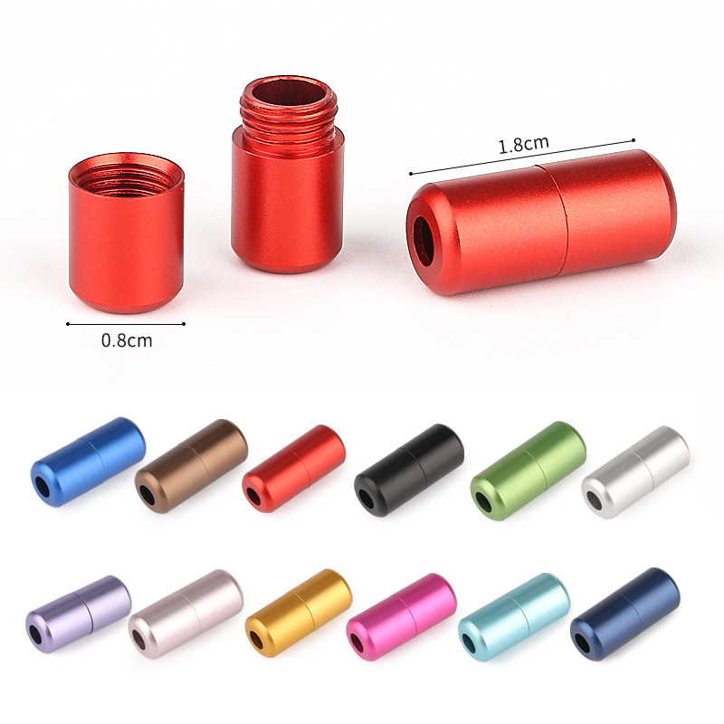 Creative Shoe Accessories Elastic Tie-free Shoelace Color Metal Capsule Elastic Shoelace Children's Tie-free Shoelace Buckle