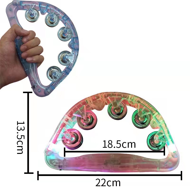 新しい光る点滅電子ミニハンドベルパーティーステージ応援小道具小型サイズ持ち運びが簡単イベントお祝いに使用|undefined