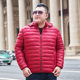 Young and middle-aged plus size down cotton-padded jacket men's winter cotton-padded clothes men's business printed logo sample 300kg men's clothing