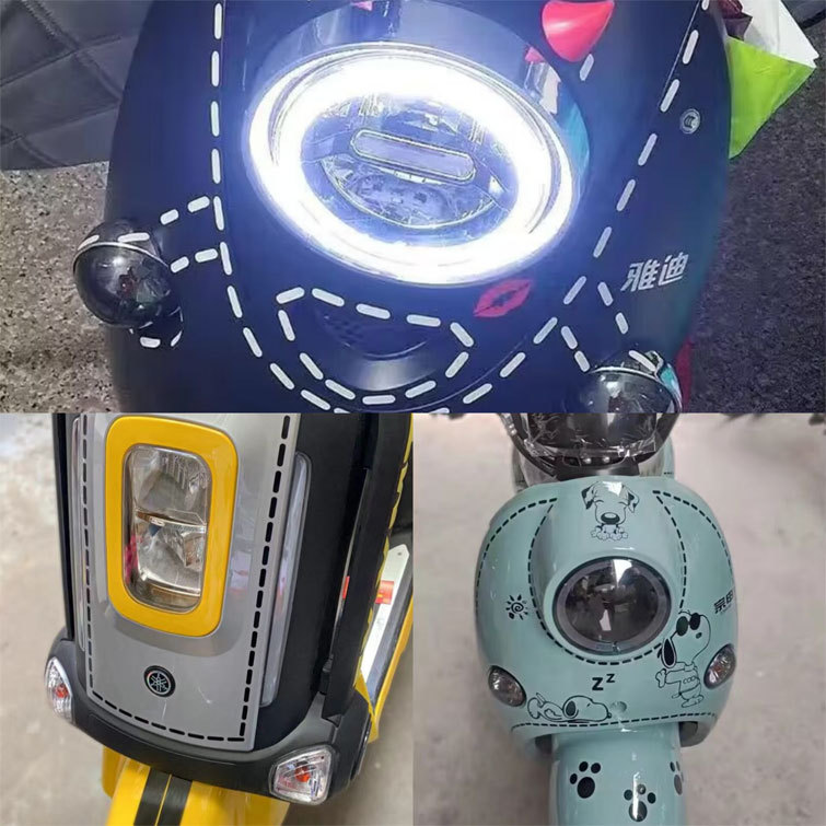Dashed Line Decorative Reflective Sticker for Car Electric Motorcycle Waterproof Body Modification Sewing Stitch Decal Sticker