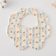 Gauze Flower Wai-Blue Strip Flower Bear