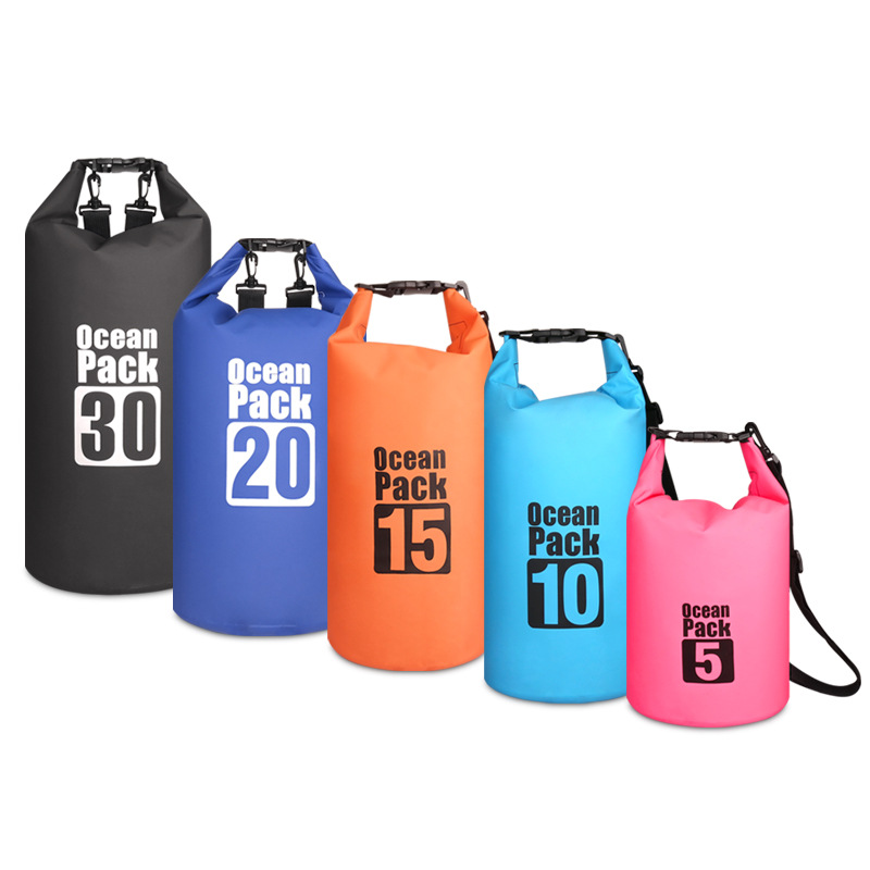 PVC Waterproof Bag Bucket Bag Waterproof Bag Beach Drifting Swimming Bag Outdoor Backpack Factory Direct Sale
