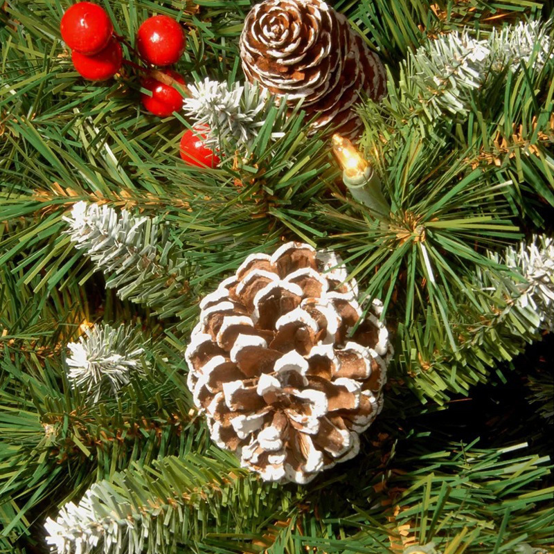 Cross Border Christmas Hanging Basket Wreath Independent Station Christmas Holiday Decorations Christmas Wreath Artificial Christmas Hanging Basket_voghion.com