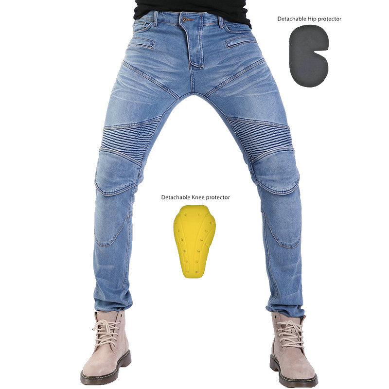VOLERO Motorcycle Racing Casual Slim-fit Jeans Anti-fall Pants Off-road Motorcycle Riding Pants PK-718