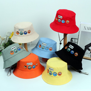 1 to 5 years old spring and autumn thin baby boys and girls adjustable super cute sunshade fisherman hat young children's sunscreen basin hat Korean version