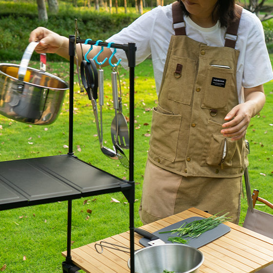 NOBANA new outdoor camping vest camping men and women leisure multi-function apron fishing photography vest jacket