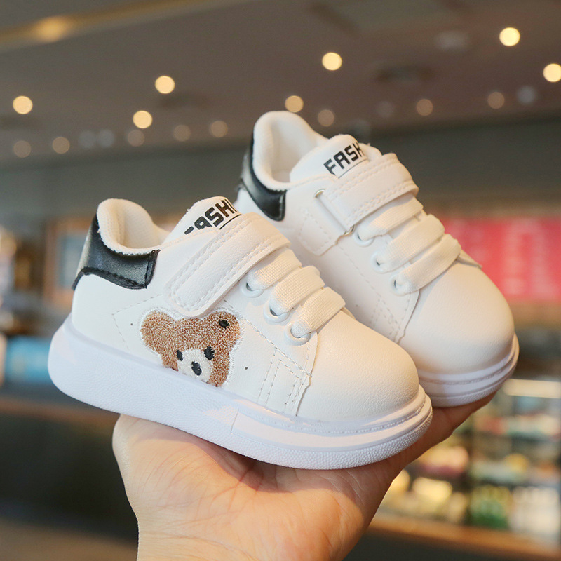Spring and Autumn Children's sneaker white shoes boys and girls casual shoes waterproof baby shoes 1-6 years old running shoes