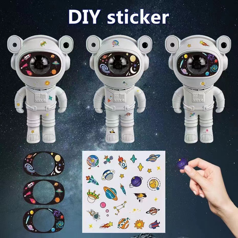 Creative charging astronaut table lamp decoration vortex night light projection starry night light starry sky light projector