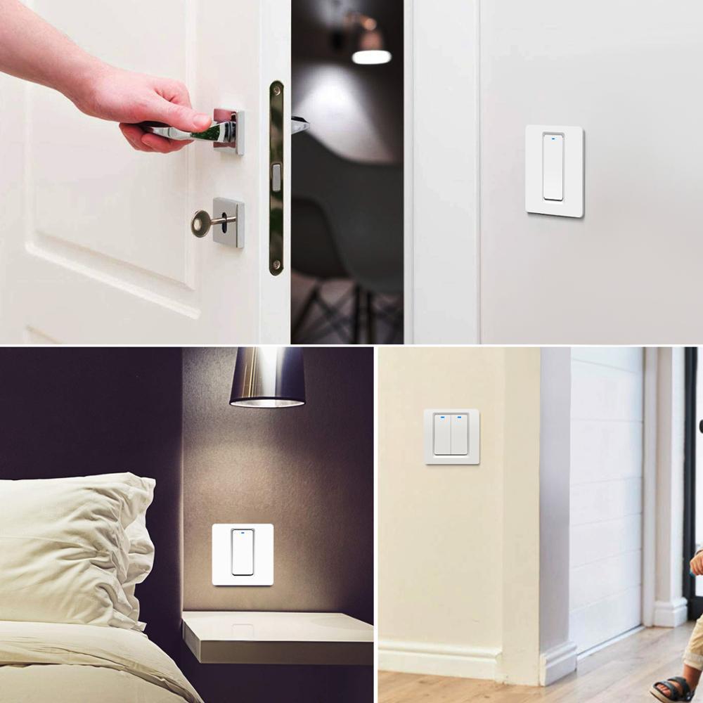 Graffiti Smart Wifi Switch Panel Alexa Voice Mobile Phone Remote Wireless Control Key Switch European Gauge