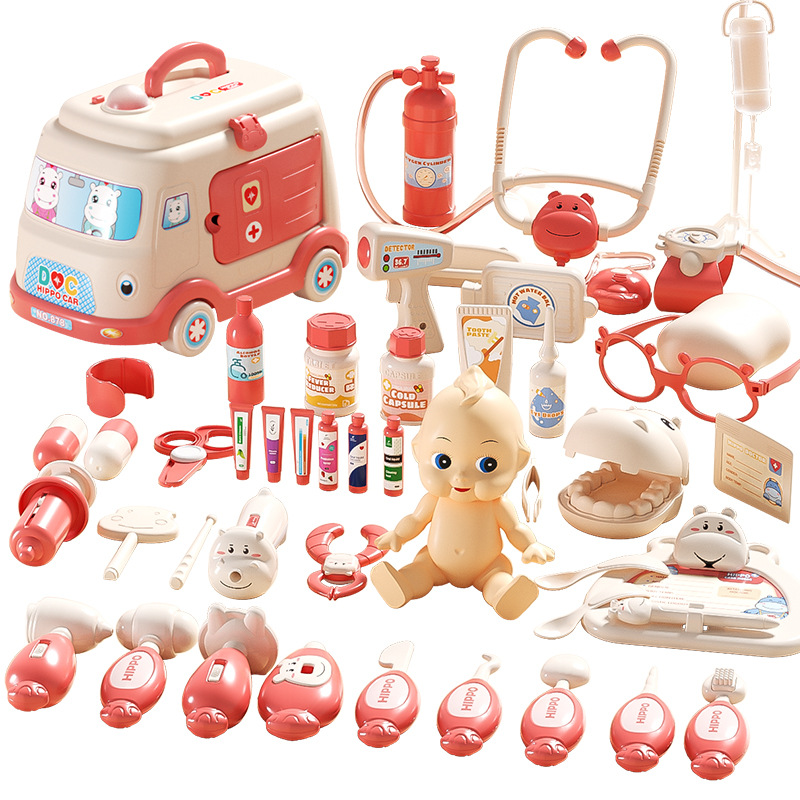 Children's Doctor Toys Teeth Small Doctor Set Simulation Stethoscope Role Play Brushing