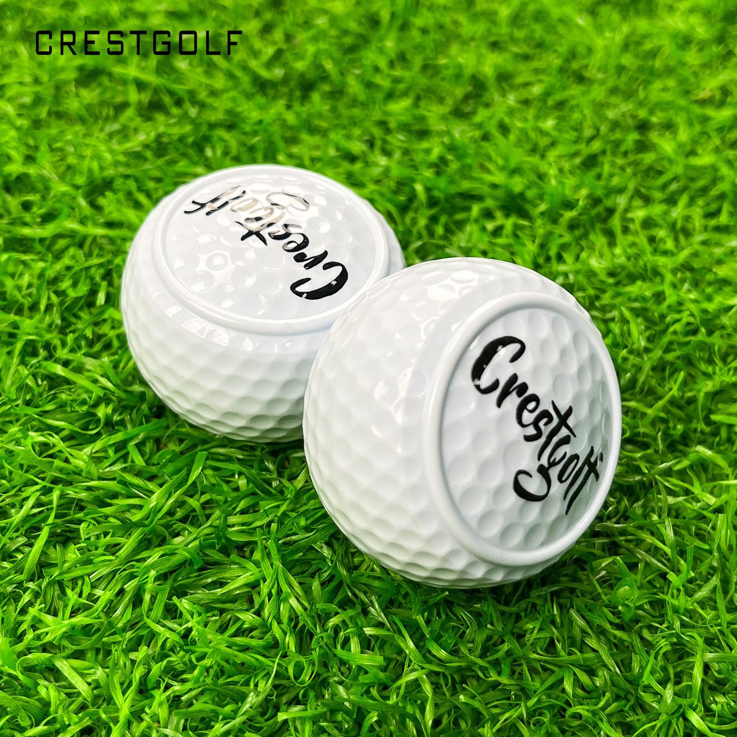 Golf flat ball golf two-layer putter practice ball golf flat ball putter special ball printable LOGO