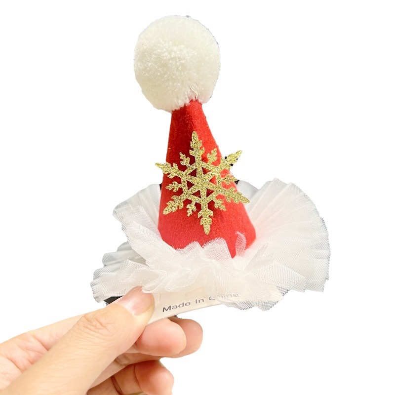 Christmas hairpin New 2023 Christmas festival Internet celebrity hair accessories headdress children cute style autumn and winter hair accessories hairpin