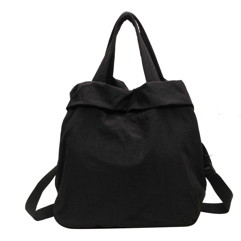 Canvas Large Capacity Bag 2024 New Korean Style Handbag Large Bag Shoulder Casual Student Bag