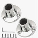 22mm mirror 2 pieces with 6 self-tapping 1 Allen wrench