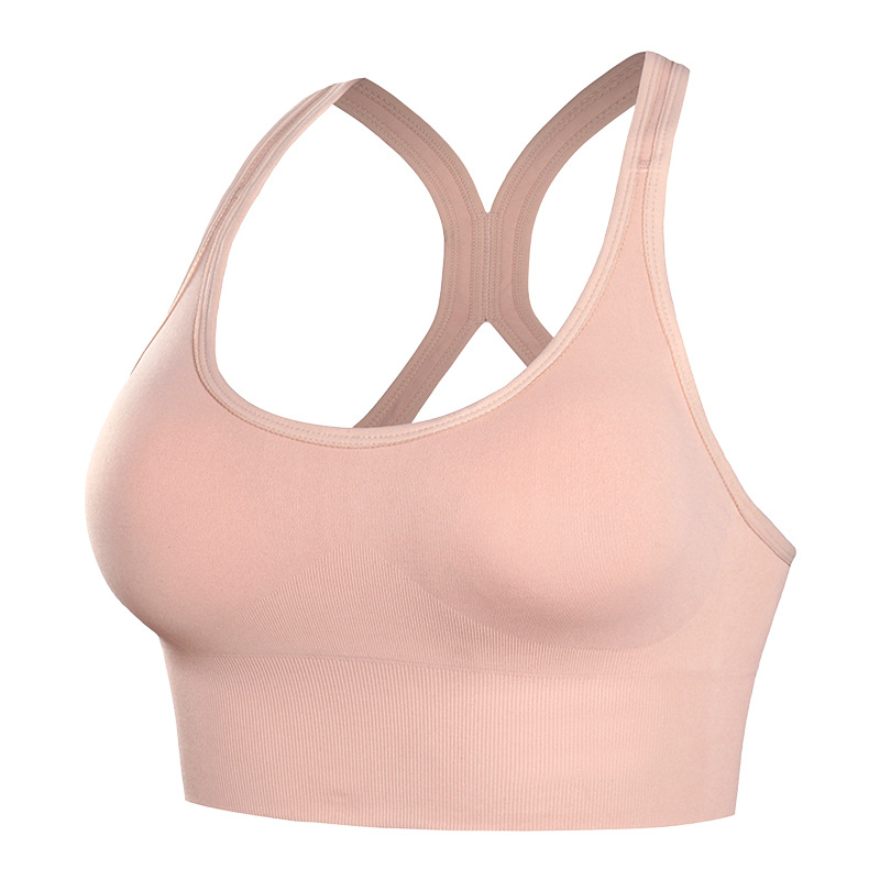 Back-breasted fitness adjustable shock-proof sweat-wicking running sports underwear hollow back sports bra big chest small