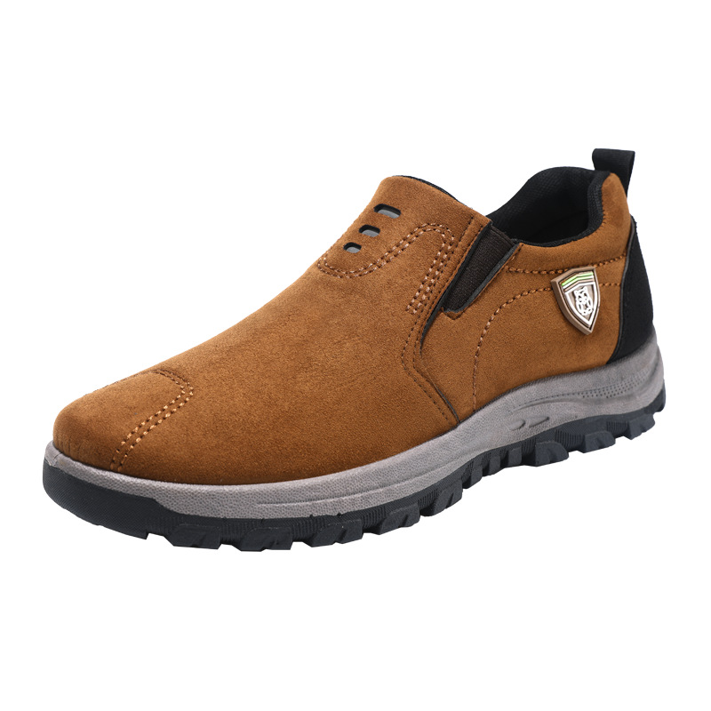 Cross-border large size men's shoes autumn and winter low-top outdoor hiking shoes leisure sports a slip-on lazy shoes a generation of hair