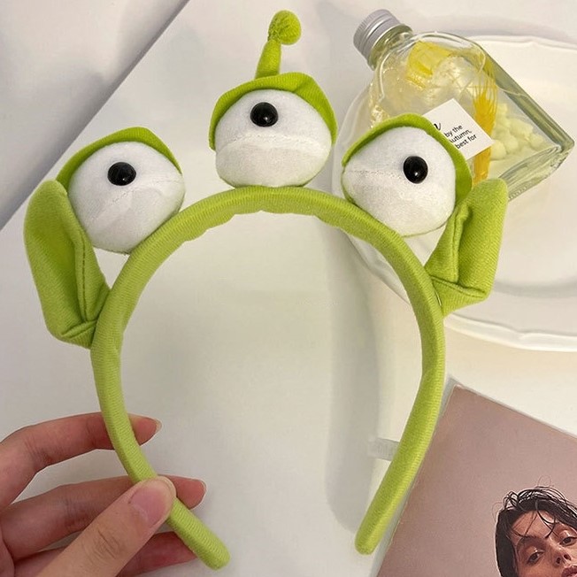 Japanese and Korean Animation Peripheral Cartoon Headband Three-eyed Headband New Style Cute Funny Headband Plush Cute Headwear for Women