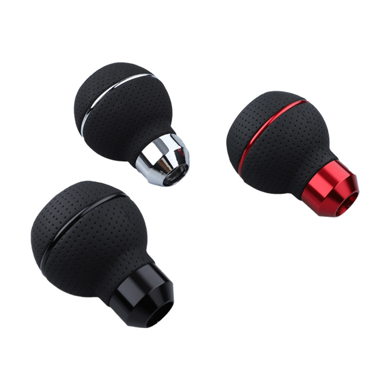 Car leather shift head modified shift handle head shift lever manual automatic universal shift lever personalized shift head