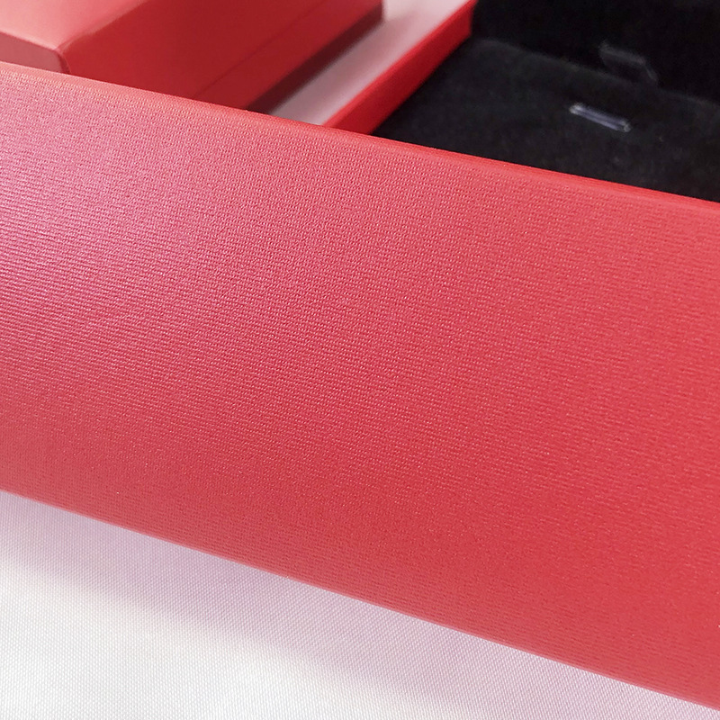 Right Angle Red 8538 Gold Jewelry Jewelry Box Leather Paper Packaging Box Ring Box Bracelet Box Jewelry Box Wholesale