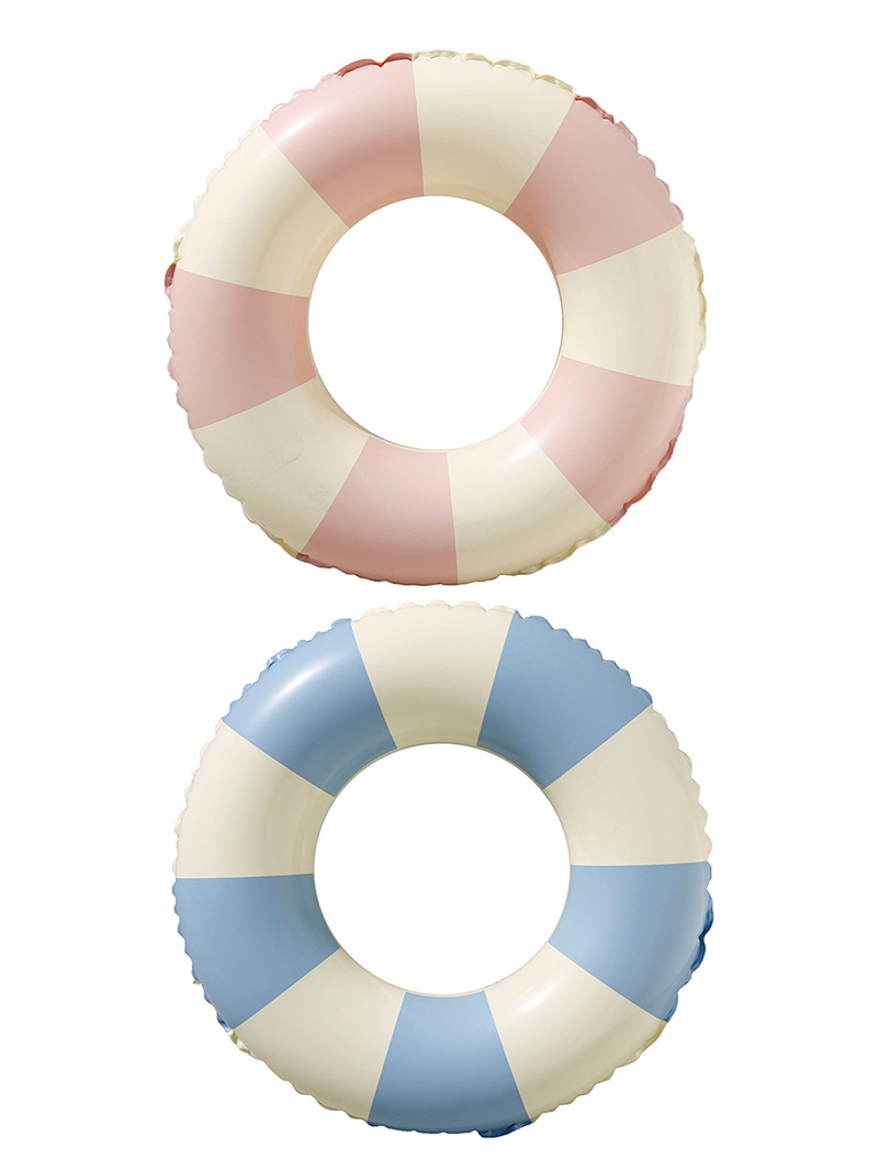 Factory adult swimming ring cross border retro striped female adult extra large swimming ring pvc inflatable life buoy