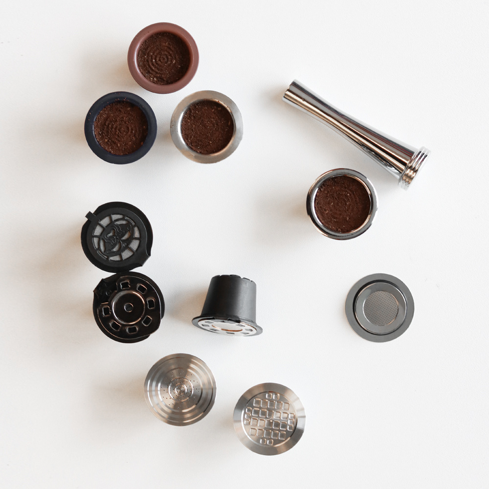 Daifa cross-border factory stainless steel Nestle capsule coffee powder Press coffee machine capsule shell powder hammer filler
