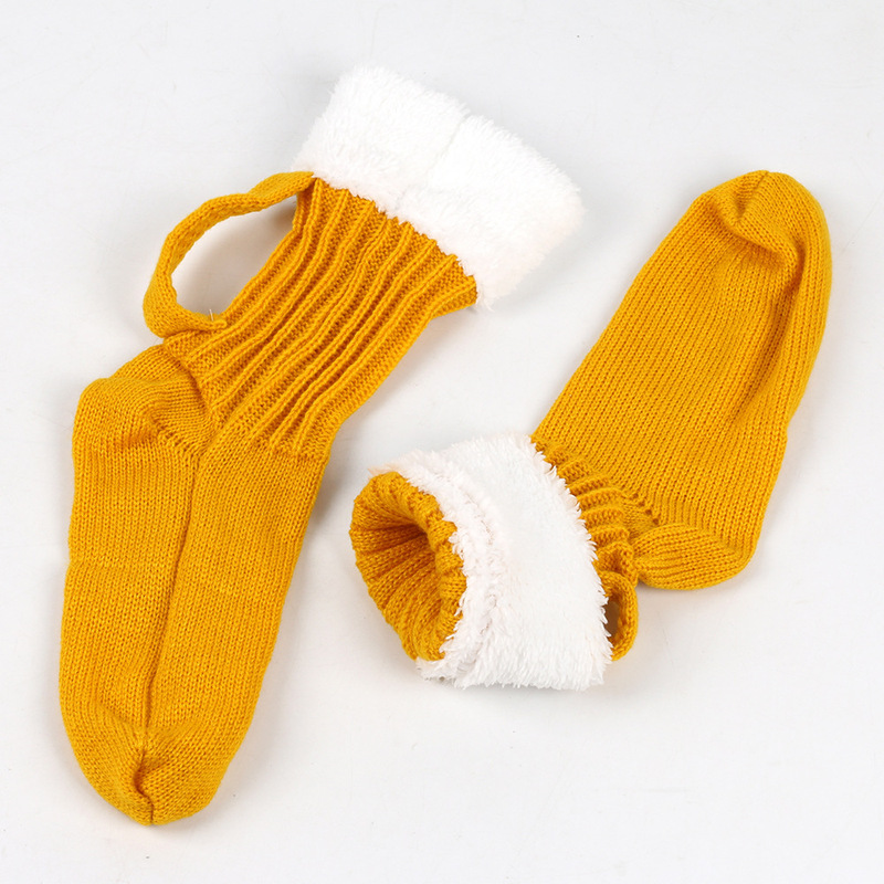 ビールの靴下の太い毛糸の靴下の3d Beer Mug Socksの秋冬のメリヤスの足のカバーの床の靴下の保温の中で靴下|undefined
