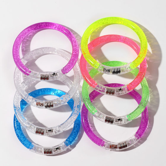 Stall selling toys acrylic luminous bracelet LED luminous bracelet children's small toys gift wholesale manufacturers