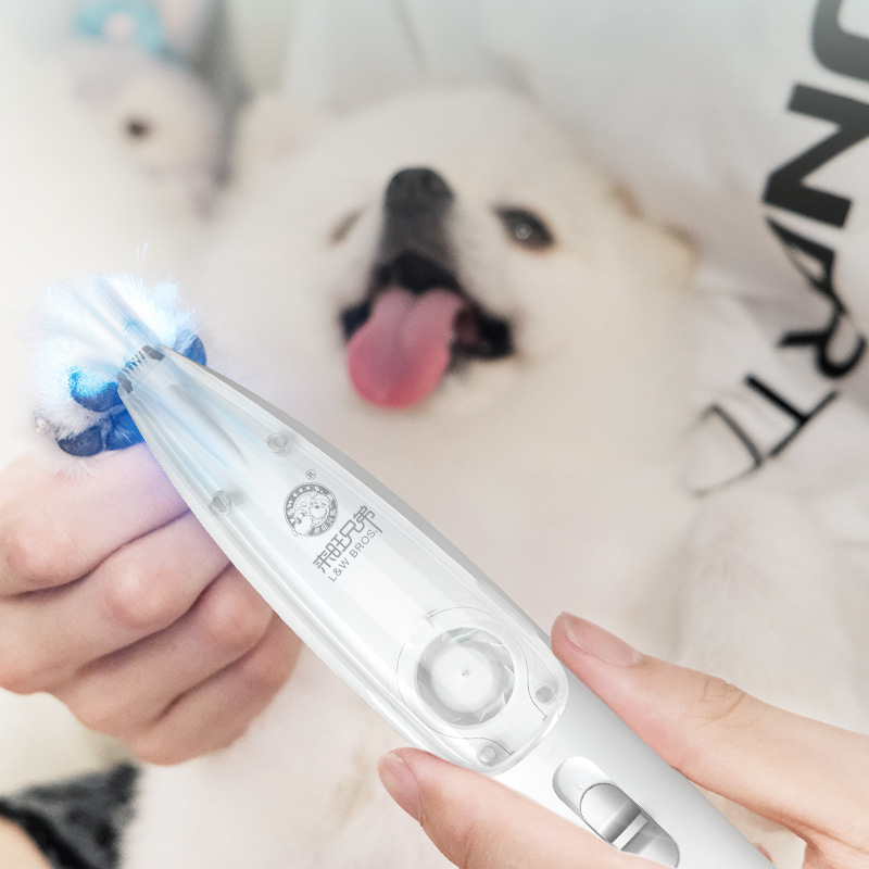 [Domestic genuine direct supply, after-sales service guarantee] Laiwang brothers pet rechargeable LED lights electric clippers