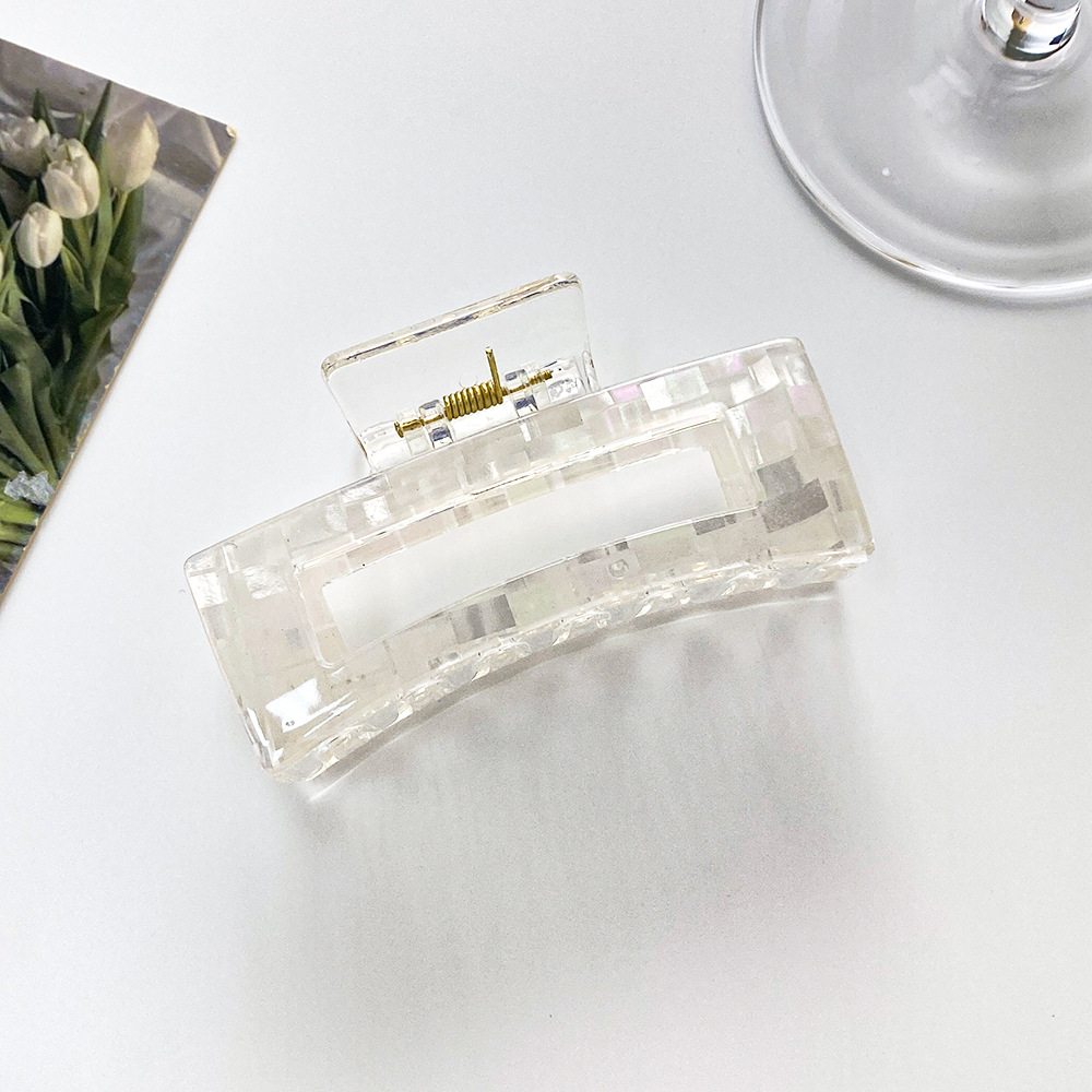 Rete di commercio elettronico transfrontaliero forcina per capelli acrilica con impugnatura rossa all'ingrosso per capelli con spirale posteriore per capelli da bagno, accessori per capelli, copricapo_voghion.com